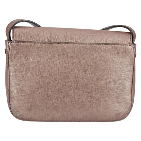 FENDI Chameleon Shoulder Bag Leather Pink Gold - Picture 3 of 14